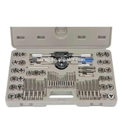 60PC QUALITY ALLOY METRIC IMPERIAL TAP & DIE SET Thread Taper Drill Tool KIT ZT-TDS60A